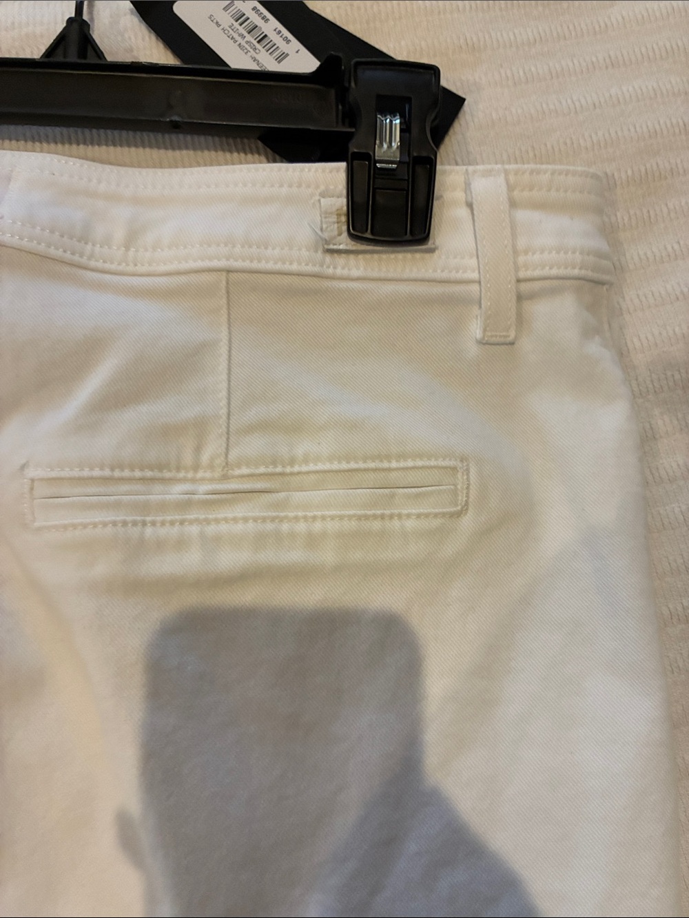 NWT Paige patch pocket white denim jean Leenah flare size 31 - Picture 5 of 5